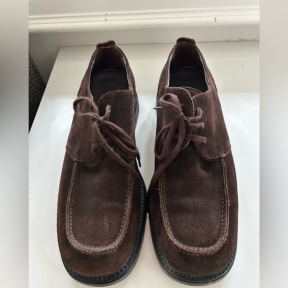 Simard Men’s Brown Suede shoes. Size 44 (10US) Made in Italy